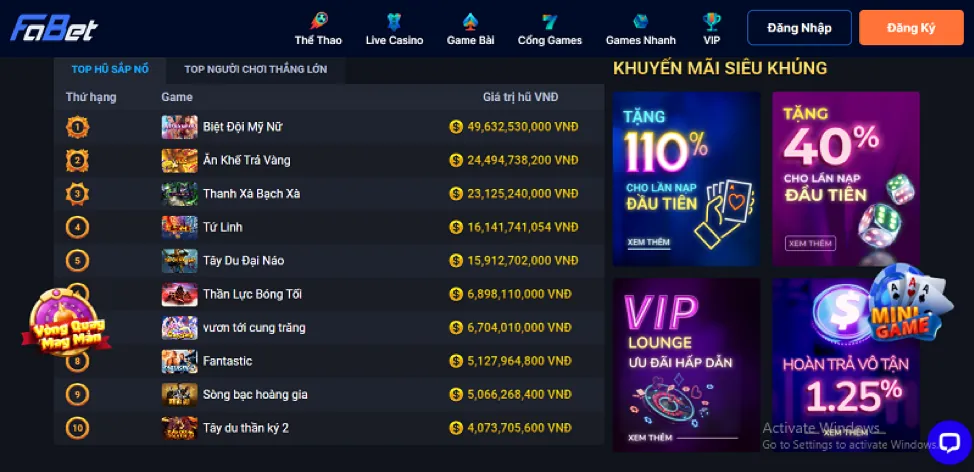 Chương trình VIP 181bet